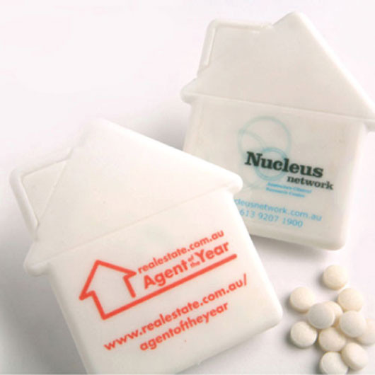 House Shaped Mint Cards Feature